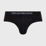 Emporio Armani Underwear Bavlněné slipy Emporio Armani Underwear 3-pack černá barva