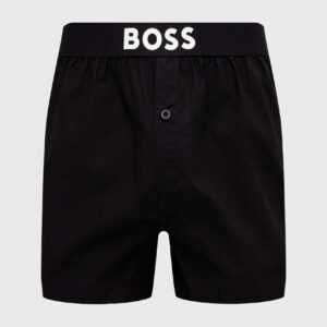 Boss Bavlněné boxerky BOSS černá barva