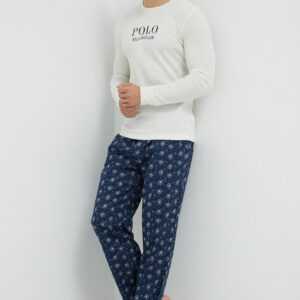 Polo Ralph Lauren Pyžamo Polo Ralph Lauren tmavomodrá barva