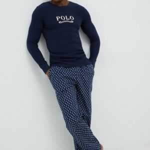 Polo Ralph Lauren Pyžamo Polo Ralph Lauren tmavomodrá barva