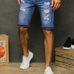 Dstreet Jedinečné nebesky modré kraťasy