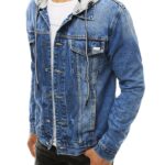 Dstreet Stylová nebesky modrá riflová bunda