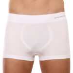 Gino Pánské boxerky Gino bezešvé bambusové bílé (53005) L