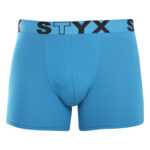 Styx Pánské boxerky Styx long sportovní guma světle modré (U969) XXL