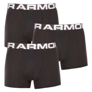 Under Armour 3PACK pánské boxerky Under Armour černé (1363616 001) M