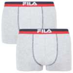 Fila 2PACK pánské boxerky Fila šedé (FU5020/2-400) XL