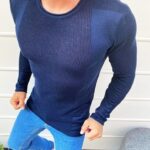 Dstreet Senzační svetr v granátové barvě