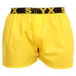 Styx Pánské trenky Styx sportovní guma žluté (B1068) XL
