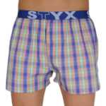 Styx Pánské trenky Styx sportovní guma vícebarevné (B108) XL