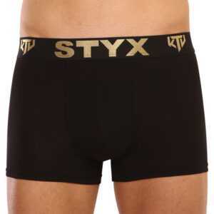 Styx Pánské boxerky Styx / KTV sportovní guma černé - černá guma (GTC960) XL