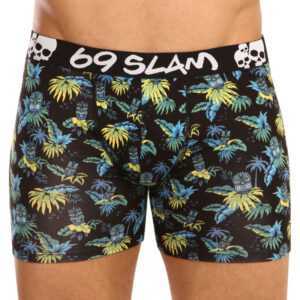 69SLAM Pánské boxerky 69SLAM fit bamboo tiki face (MPBIKI-BB) S