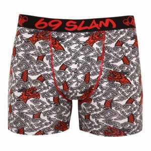 69SLAM Pánské boxerky 69SLAM fit bamboo sky dragon (MPBSDN-BB) M