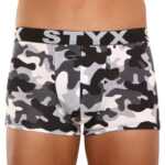 Styx Pánské boxerky Styx art sportovní guma nadrozměr maskáč (R1457) 4XL