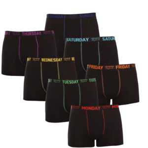 Lee Cooper 7PACK pánské boxerky Lee Cooper černé (LCUBOX7P0110-1769913) L