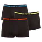 DKNY 3PACK pánské boxerky DKNY Spring green černé (U5_6672_DKY_3PKB) L