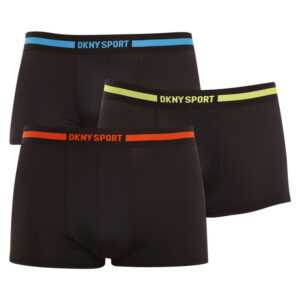 DKNY 3PACK pánské boxerky DKNY Spring green černé (U5_6672_DKY_3PKB) L