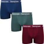 Benysøn 3PACK pánské boxerky Benysøn bambusové vícebarevné (BENY-7011) M