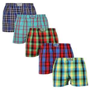 Styx 5PACK pánské trenky Styx klasická guma vícebarevné (A93637383940) S