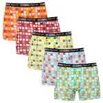 Lee Cooper 5PACK pánské boxerky Lee Cooper vícebarevné (LCU3200700G-1763124) 3XL