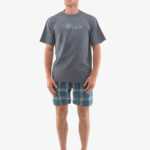 Gino Pánské pyžamo Gino vícebarevné (79134-DxGDZM) M