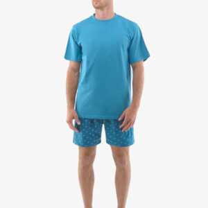 Gino Pánské pyžamo Gino nadrozměr modré (79130-DZMMGA) 4XL