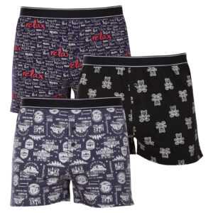 Andrie 3PACK pánské trenky Andrie vícebarevné (PS 5688) M