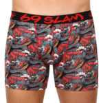 69SLAM Pánské boxerky 69SLAM fit moon dragon red (MPBMND-BB) M