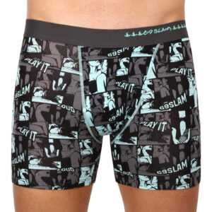 69SLAM Pánské boxerky 69SLAM fit comix strip (MPBCXS-BB) M
