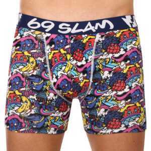 69SLAM Pánské boxerky 69SLAM fit bamboo fruit cake (MPBFRC-BB) M