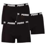 Puma 3PACK pánské boxerky Puma černé (701206546 001) XL
