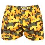 Styx Pánské trenky Styx art klasická guma maskáč žlutý (A1559) XXL