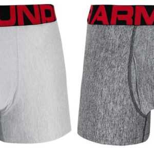 Under Armour 2PACK pánské boxerky Under Armour nadrozměr šedé (1363618 011) 4XL