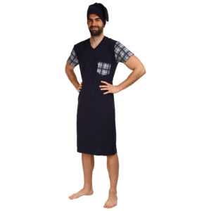 Foltýn Pánská noční košile Foltýn modrá nadrozměr (FNKN18) 4XL