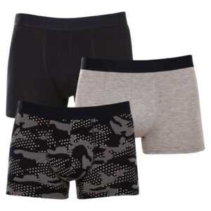 John Frank 3PACK pánské boxerky John Frank vícebarevné (JF3BCA07) L
