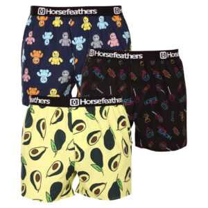 Horsefeathers 3PACK pánské trenky Horsefeathers Frazier Bundle 5 (AM096G) M