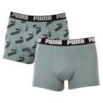 Puma 2PACK pánské boxerky Puma vícebarevné (100001512 012) L