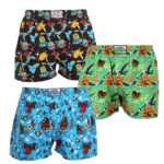 Styx 3PACK pánské trenky Styx art klasická guma vícebarevné (3A14117) XL