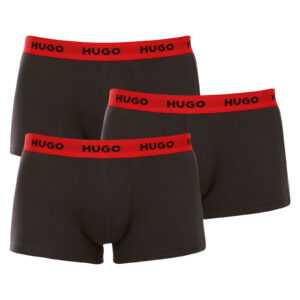 Hugo Boss 3PACK pánské boxerky Hugo Boss černé (50469786 002) XL