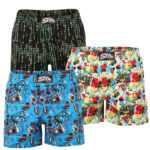 Styx 3PACK pánské trenky Styx premium art klasická guma (3AP95428) S