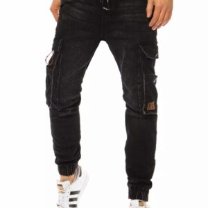 Dstreet Trendové černé džíny