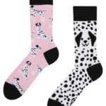 Dedoles Veselé ponožky Dedoles Růžový dalmatýni (GMRS146) L