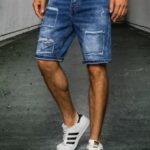 Dstreet Originální nebesky modré kraťasy