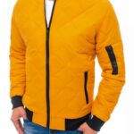 Dstreet Prošívaná bomber bunda ve žluté barvě