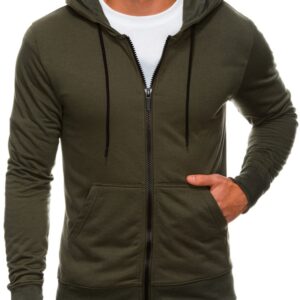 Inny Olivová mikina s kapucí na zip B1211