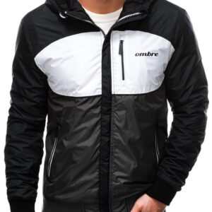 Ombre Clothing Pohodlná přechodná bunda v černé barvě C447