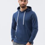 Ombre Clothing Trendová granátová mikina B1147