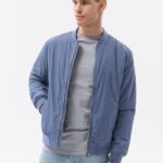 Ombre Clothing Přechodná modrá bunda C538