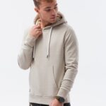 Ombre Clothing Trendy světle šedá mikina B1147