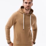 Ombre Clothing Trendy hnědá mikina B1147