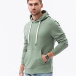 Ombre Clothing Trendy zelená mikina B1147